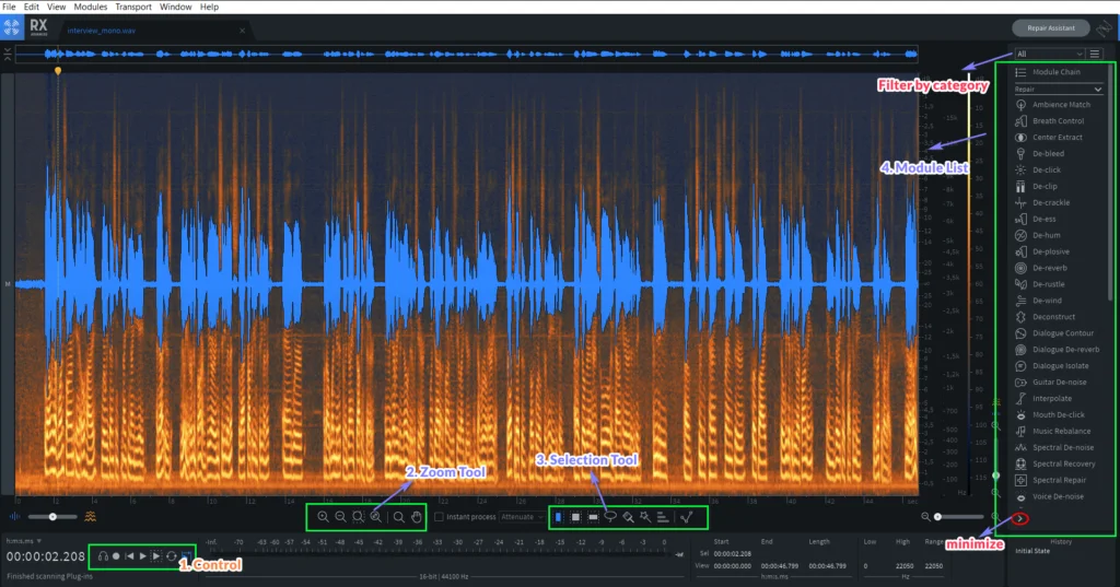 Izotope RX Audio Editing Workspace #2