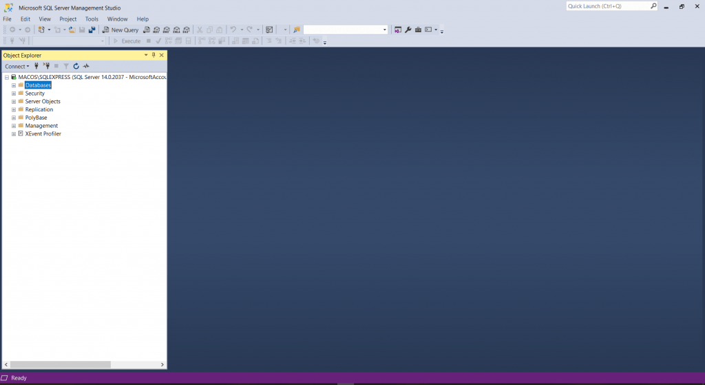 Cara terhubung ke Micorosoft SQL Server Management Studio