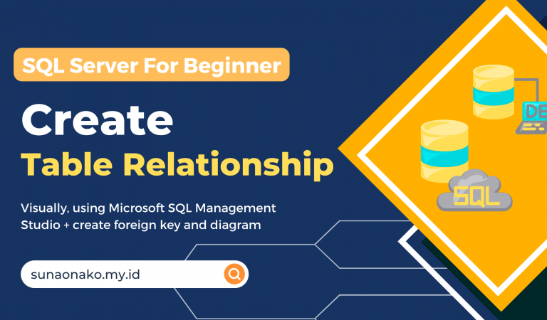 Tutorial SQL Server untuk pemula, membuat Database hingga tabel relasi mudah