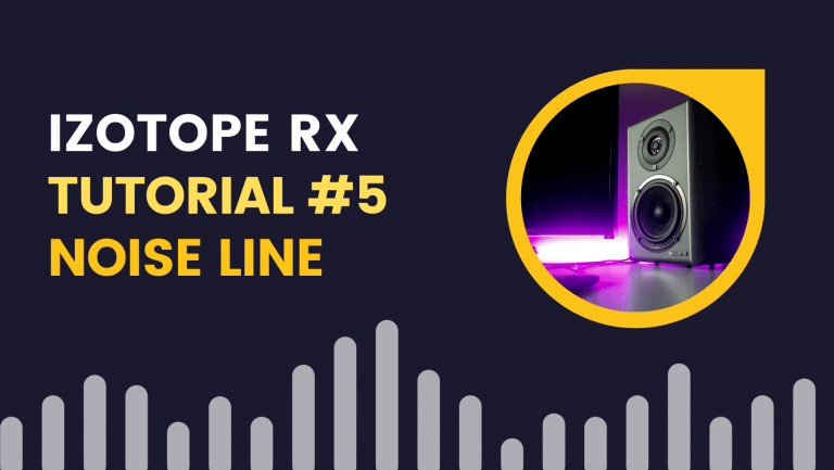 Fixing in line waveform noise line using dehum izotope rx