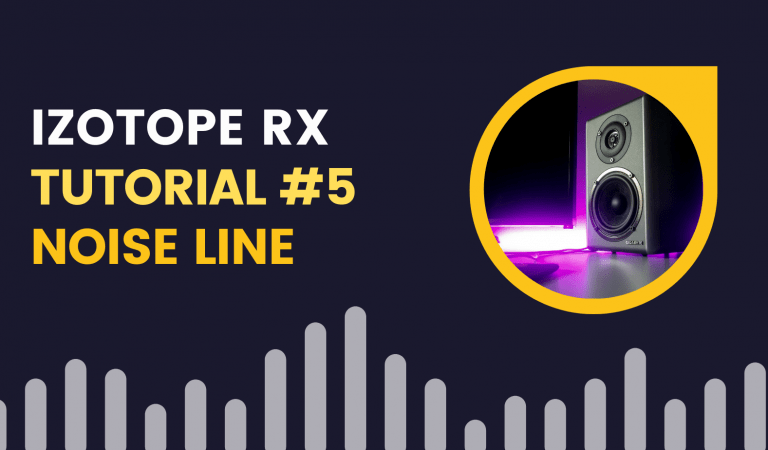 Fixing in line waveform noise line using dehum izotope rx