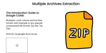 multipart archive file extraction tutorial