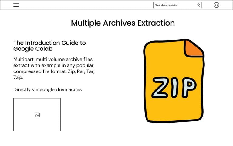 multipart archive file extraction tutorial